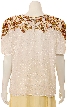 Symmetrical Hand Beaded Sequin Blouse — back