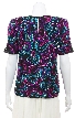 Floral Flare Hand Sequined Pull Over Top — back
