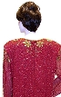 Full Beaded Sequin Formal Dress — back