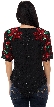 Holiday Spirit Hand Beaded/Sequined Blouse — back