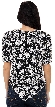 Fully Flowered Hand Beaded/Sequin Blouse — back in Black/White