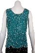 Asymmetric Beaded Blouse — back in Jade Green