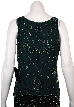 Broad Strapped Sequin Beaded Blouse — back in Navy