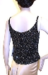 Black/Silver Sequin Beaded Blouse — back