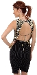 Sleevless Sequined Blouse with Knot Back — back