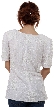Artistic Beading Round Neck Half Sleeves Blouse — back