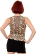 Sleeveless Sequined Blouse — back
