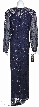 Floral Print Mother of the Bride Formal Dress — back
