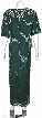 V-neck Floral Print Full Length Formal Dress — back