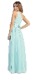 One Shoulder Floral Accent Formal Bridesmaid Dress — back
