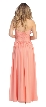 Strapless Ruched Bodice Long Formal Evening Dress — back