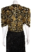 Full Length High Waistline Beaded Dress — back