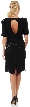 Jacket like Bodice Beaded Short Formal Dress  — back