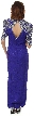 Sweetheart Neck Long Formal Beaded Gown with Keyhole Back — back