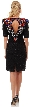 Artistic Bodice Short Formal Sequined Dress with Keyhole  — back