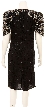 Tea Length Petal Sequined Cocktail Dress — back