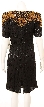 Knee Length Sequined Gown — back