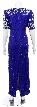 Short Sleeved Fully Hand Beaded Gown — back