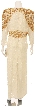 Multi-Pattern Sequin Designed Evening Dress — back