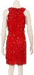 Wavy X Beaded Short Cocktail Dress — back
