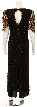 Full Length V-Neck Evening Gown — back