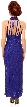 Full Beaded Halter Neck Cocktail Dress — back