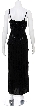 Threefold Flowered Hand Beaded and Sequined Cocktail Dress — back