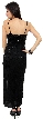Long Cocktail Dress with V-neck & Spaghetti straps  — back