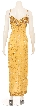 Golden Rush Hand Beaded Long Dress — back
