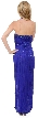 Elegant Detail Hand Beaded/Sequined Long Dress — back