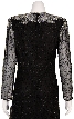 Tea Length Sequin Beaded Cocktail Dress — back