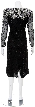 Adorned Sequin Flowered Hand Beaded Dress — back