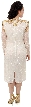 Tea Length Sequin Beaded Cocktail Dress — back