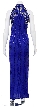 Sprinkling Rain Hand Beaded Formal Dress — back
