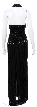 Formal Dress in Full Length with Open Back — back