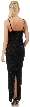 Spaghetti Straps V-Neck Long Formal Beaded Dress — back