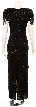 Side Rain Hand Beaded Formal Gown — back