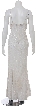 Winter Fresh Hand Beaded Dress — back