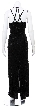 V-neck Beaded Formal Dress with Double Spaghetti Straps — back