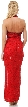 Halter Neck Long Beaded Formal Dress with Front Slit — back