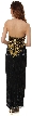 Halter Neck Paisley Sequins Pattern Formal Evening Gown  — back