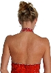 Halter Neck Beaded Formal Dress — back