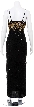 Masquerade Hand Beaded/Sequined Cocktail Dress — back