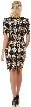 Glitzy Diamond Pattern Sequined Short Formal Party Dress — back