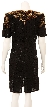 V-Neck Short Beaded Cocktail Dress — back