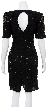 Growing Paradise Hand Beaded Short Dress — back