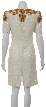 Humming Flowers Hand Beaded/Sequined Dress — back