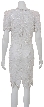 Blossoming Lace Hand Beaded Short Dress — back