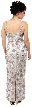V-neck Spaghetti Straps Long Beaded Formal Dress  — back