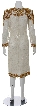 Large Floral Detailed Hand Beaded/Sequined Dress — back